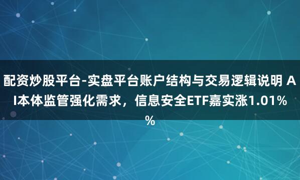 配资炒股平台-实盘平台账户结构与交易逻辑说明 AI本体监管强化需求，信息安全ETF嘉实涨1.01%
